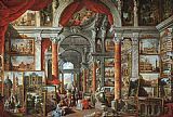 Picture Canvas Paintings - Picture Gallery with Views of Modern Rome